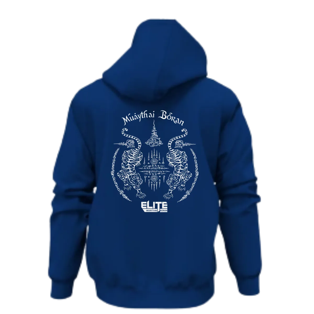 Elite Muaythai Boran Blue Hoodie, photo 2