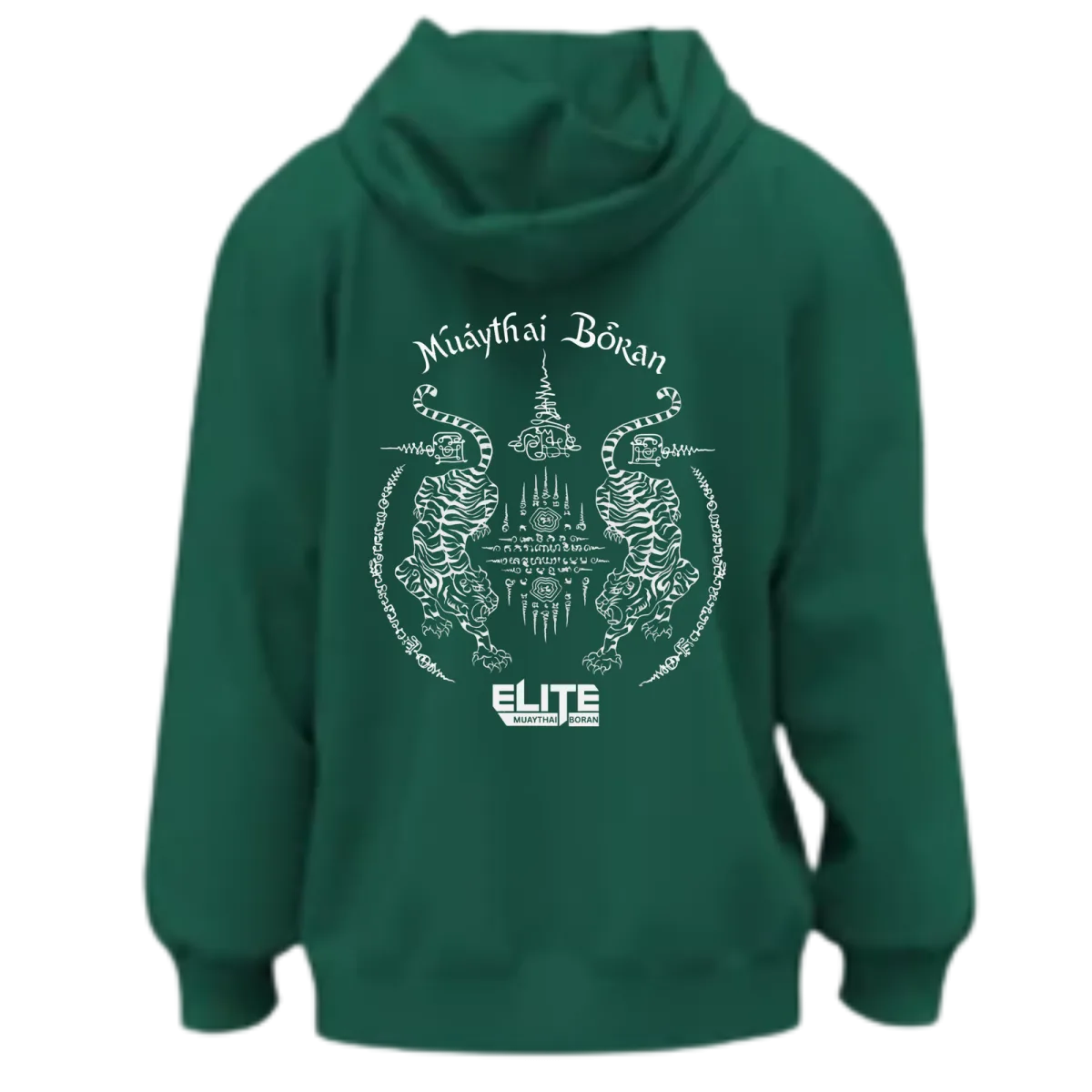 Elite Muaythai Boran Green Hoodie, photo 2