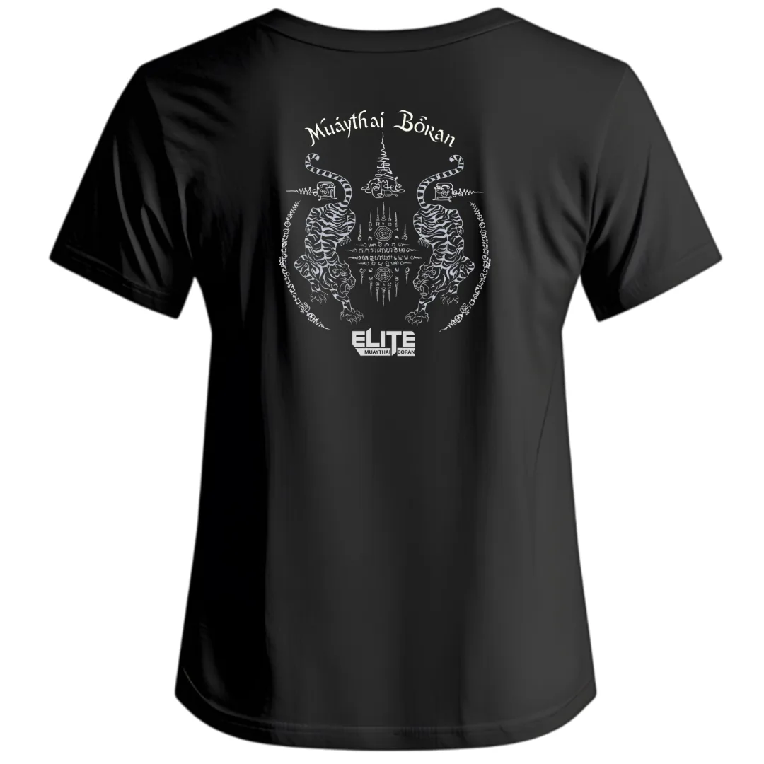 Elite Muaythai Boran Ladies T Shirt Black, photo 2