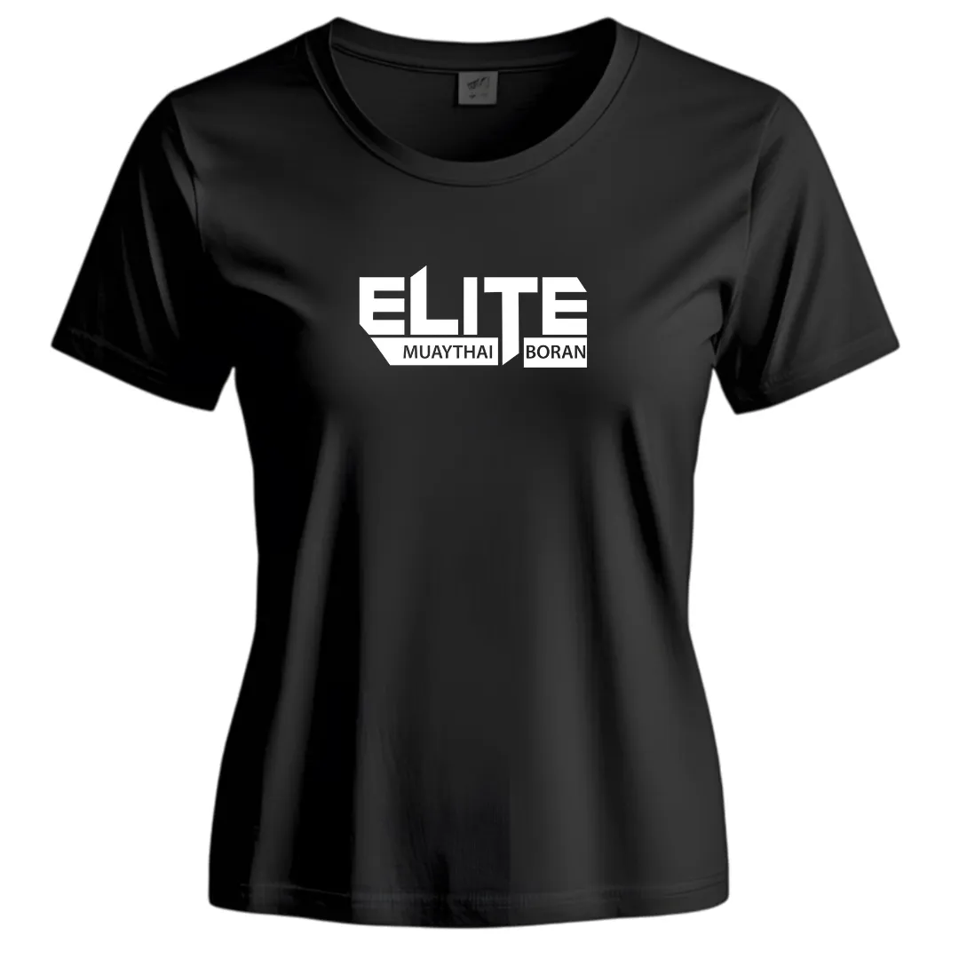 Elite Muaythai Boran Ladies T Shirt Black